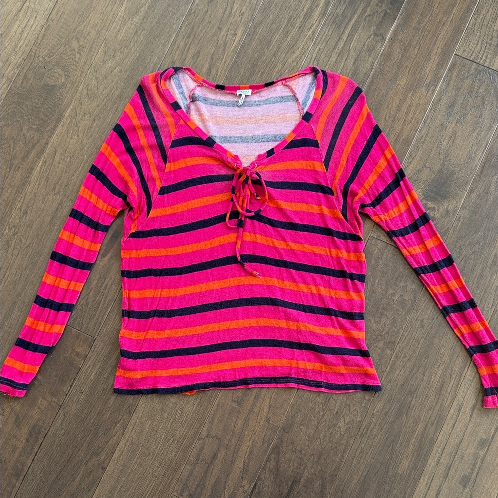 Splendid Multicolor Striped Long Sleeve Top
